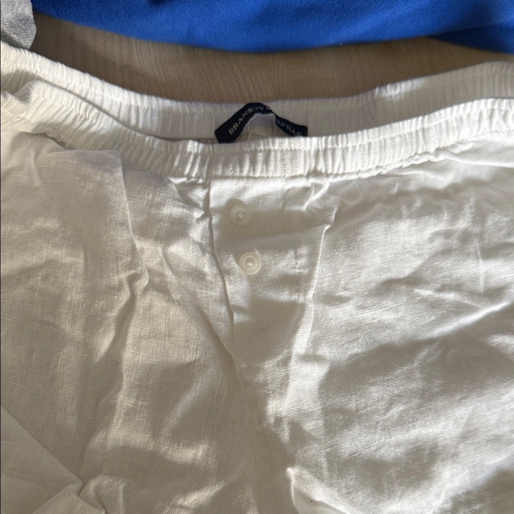 White Brandy mini shorts